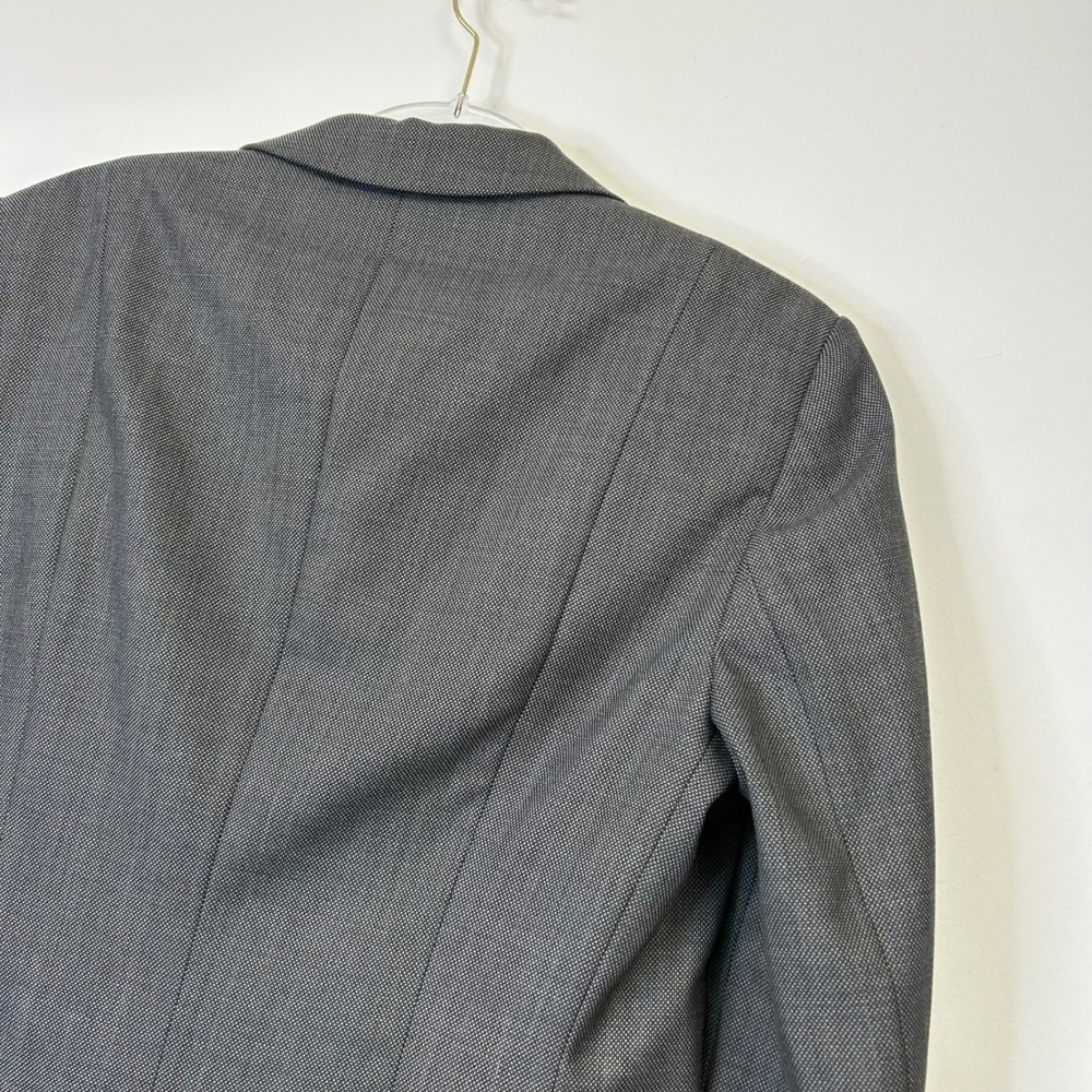 Hugo Boss Wool Blazer Jacket Women's 10 Gray Business Casual Professional Office - Picture 12 of 12